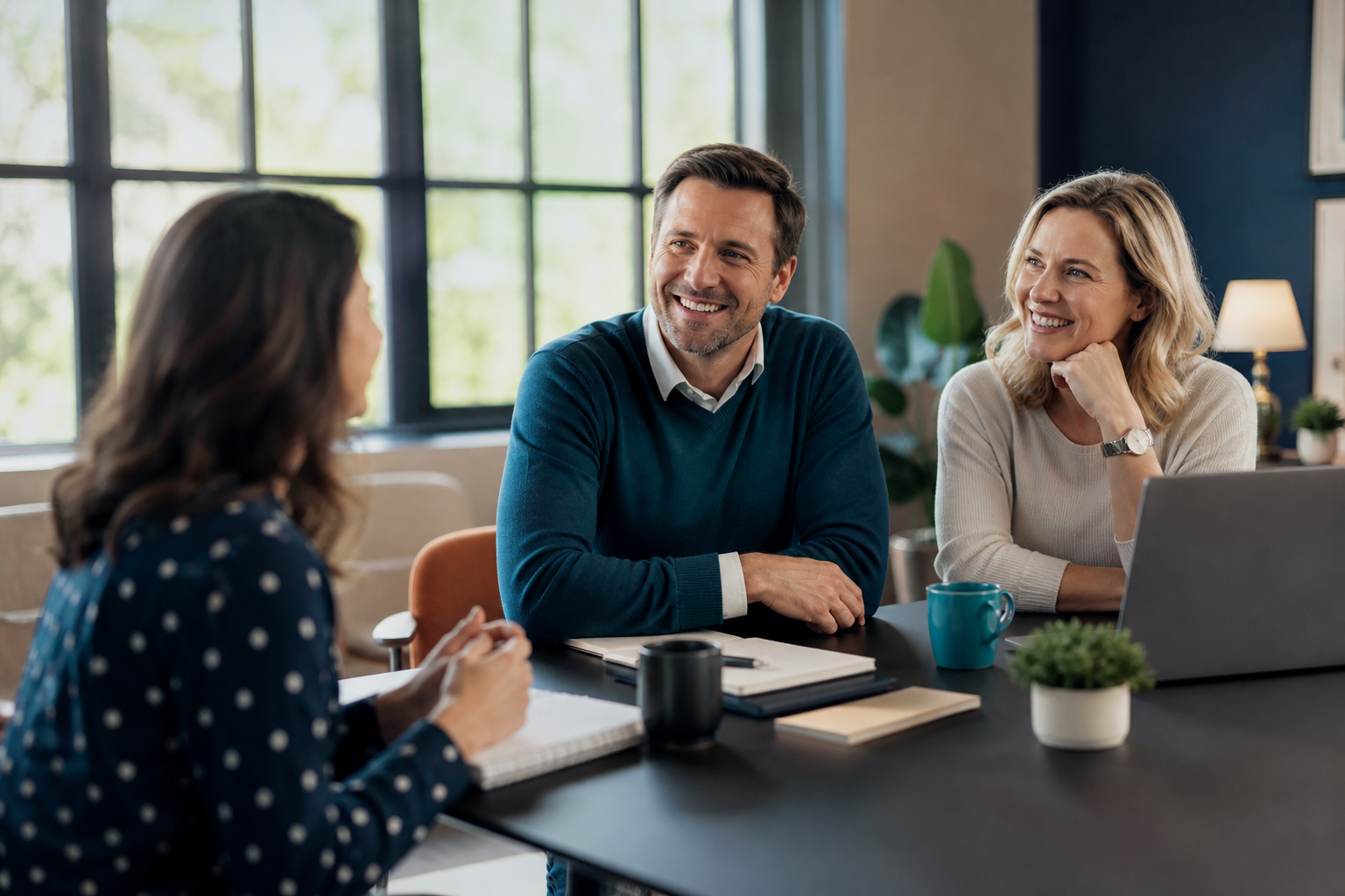 Business consultation meeting in a bright modern office